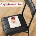 GarveeHome Dining Table Set for 4, Kitchen Table with Upholstered Chairs and Bench, Wood Rectangular Dining Table and Chairs Set for Small Space, Apartment, Dinner, Rustic Gray - Image 8