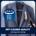 Conair SteamStylist 3-in-1 Steam, Press and Iron Steamer for Clothes, With Fabric Shaver, Extra Water Tank and Storage Bag, For Home, Office or Travel, Amazon Exclusive, Midnight Blue - Image 5