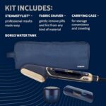 Conair SteamStylist 3-in-1 Steam, Press and Iron Steamer for Clothes, With Fabric Shaver, Extra Water Tank and Storage Bag, For Home, Office or Travel, Amazon Exclusive, Midnight Blue - Image 7