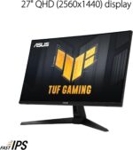 ASUS TUF Gaming 27” 1440P Monitor (VG27AQM5A) - QHD (2560x1440), 300Hz, Fast IPS, Extreme Low Motion Blur Sync, 0.3ms, Speaker, 95% DCI-P3, Shadow Boost, DisplayWidget Center, 3 yr Warranty - Image 4