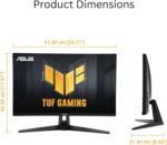 ASUS TUF Gaming 27” 1440P Monitor (VG27AQM5A) - QHD (2560x1440), 300Hz, Fast IPS, Extreme Low Motion Blur Sync, 0.3ms, Speaker, 95% DCI-P3, Shadow Boost, DisplayWidget Center, 3 yr Warranty - Image 7