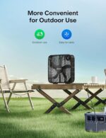 PELONIS 20 Inch Box Fan – 3 Speeds, Window Fans, Floor or Tabletop, 25ft/s, 2025 Upgraded, Superior Air Throw (2295 CFM), Lightweight, 5 Blades, Fans for Bedroom, Office, Living Room, Garage - Image 3