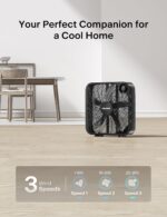 PELONIS 20 Inch Box Fan – 3 Speeds, Window Fans, Floor or Tabletop, 25ft/s, 2025 Upgraded, Superior Air Throw (2295 CFM), Lightweight, 5 Blades, Fans for Bedroom, Office, Living Room, Garage - Image 5