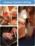 RingConn Gen 2 Air, Ultra-Thin AI Smart Ring, 10-Day Battery Life, Fitness/Sleep/Stress/HR Tracker for Women&Men, No App Fee for Standard Features, iOS & Android Compatible (Size 8, Dune Gold) - Image 7