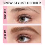 Eyebrow pencils for women,03 Light Brown,0.1mm Ultra-Fine,Waterproof,with 2-in-1 Double-Ended Automatic Angled Precision Tip,Built In Spoolie Brush,Longwearing Eye Brow Makeup Pencils - Image 4