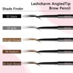 Eyebrow pencils for women,03 Light Brown,0.1mm Ultra-Fine,Waterproof,with 2-in-1 Double-Ended Automatic Angled Precision Tip,Built In Spoolie Brush,Longwearing Eye Brow Makeup Pencils - Image 6