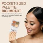 Palladio Eyeshadow Quads, Velvety Pigmented Blendable Matte, Metallic and Shimmer Finishes, Creamy Formula, Four Way Quad Eye Shadow Palette, Talc-Free (Ballerina) - Image 8