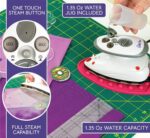 The Quilted Bear Mini Steam Iron - Lightweight Mini Travel Iron for Effortless Quilting & Wrinkle-Free Clothes with Hard Shell Case - Travel Steamer Craft Press for Clothes & Crafts (Black) - Image 9