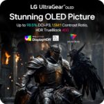 LG 34GX90SA-W 34-inch Ultragear WQHD (3440 x 1440) OLED Curved Gaming Monitor 240Hz, 1ms, NVIDIA G-Sync Compatible, AMD FreeSync Premium, VESA DisplayHDR True Black 400, webOS, USB Type-C, White - Image 10