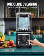 Wantjoin Professional Grade Blender - Soundproof & Quiet Commercial Blenders, Removable Shield, 2000W Watte, 67 Oz Capacity - and Frozen Drinks(Black) - Image 5