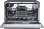 EdgeStar DWP63 21-5/8 Inch Wide 6 Place Setting Countertop Dishwasher - Silver - Image 6