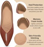 Flats for Women Ballets Shoes: Dressy Comfortable 2025 Leather Flat for Wedding - Ladies Dress Work Walking Shoe - Image 4