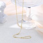 Bracelets for Women,14K Gold/Silver Plated Dainty Hand Chain Bracelets Trendy Ring Bracelet Charm Gold Cuff Bangle Stackable Bracelets Jewelry Adjustable 7"+2" - Image 7