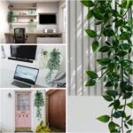 2pcs Fake Hanging Plants for Room Decor, Artificial Potted Plants for Aesthetic Office Living Bedroom Kitchen Patio Bathroom Bookshelf Indoor Outdoor Decor - Image 5