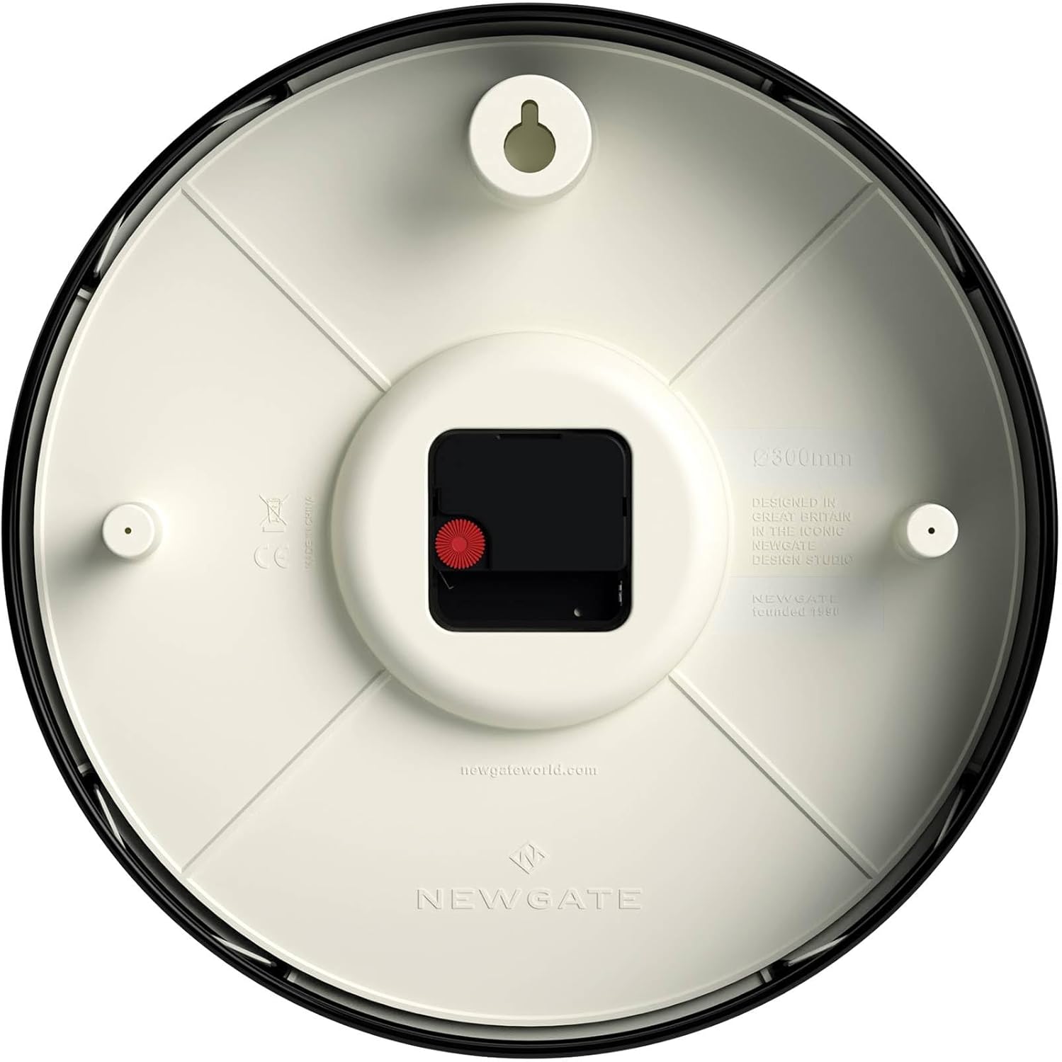 NEWGATE® Luggage Wall Clock | Modern Retro Metal Station Clock | 12 inch | Deep Metal case in Black | Contemporary Vintage Style for Kitchen, Living Room or Office - Image 8