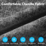 Cloud Sectional Couch with 2 Ottomans & 3 Pillows, Boneless Couches for Living Room, U Shaped Sectional Sofa Deep Seat Comfy Couch for Small Spaces, No Assembly Required, 72h to Restore - Image 6