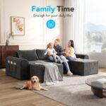 Cloud Sectional Couch with 2 Ottomans & 3 Pillows, Boneless Couches for Living Room, U Shaped Sectional Sofa Deep Seat Comfy Couch for Small Spaces, No Assembly Required, 72h to Restore - Image 7