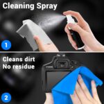Camera Lens Cleaning Kit, 10-in-1 Camera Cleaning Kit, Camera Lens Cleaner and Camera Accessories, Includes Lens Cleaning Kit/Lens Cleaner/Lens Cleaning Pen/Soft Brush - Image 4