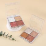 Boobeen Blush and Highlighter Palette- 4-color Metallic Shimmer Shadow Powder, Illuminator Makeup Set for Shading, Highlighting & Defining the Face - Image 7