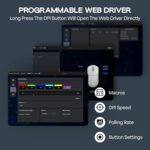 MechLands AJAZZ AJ139 V2 MC Gaming Mouse with Charging Base, Adjustable 12,000 DPI, PAW3311 Sensor, 3 Modes Wireless Mouse, 500mAh Battery, 1000 Polling Rate, 66g Lightweight, Win/Mac (Black) - Image 9