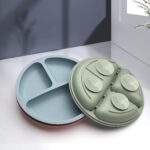 Toddler Plates 3 Pack, Divided Suction Plates for Baby, 100% Food Grade Silicone Baby Plates, Non-Slip, Baby Led Weaning Supplies, Microwave & Dishwasher Safe - Image 5