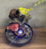 Ferrisland Indoor Tabletop Water Fountain, Desktop & Table Waterfall Fountains, Relaxation Fengshui Home Decor with LED Light for Home Office Bedroom House Warming Gift Idea - Image 8