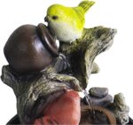 Ferrisland Indoor Tabletop Water Fountain, Desktop & Table Waterfall Fountains, Relaxation Fengshui Home Decor with LED Light for Home Office Bedroom House Warming Gift Idea - Image 9