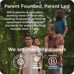 Our Diapers | EWG Verified Safe & Plant-Based Diapers | Leak Protection | Soft Organic Cotton Shell | Chlorine-Free Diaper for Sensitive Skin | Size 4 (22-32 lbs) 36 Count - Image 9