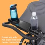 Baby Trend Expedition® Zero Flat Jogger with LED Lights, Dash Grey - Image 7