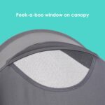 Baby Trend Expedition® Zero Flat Jogger with LED Lights, Dash Grey - Image 8