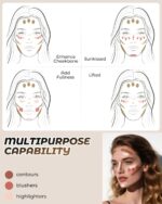 16 Colors Contour Palette，Blush Highlighter Bronzer Powder All in one Makeup Palettes，Blendable Matte Shimmer Illuminator Palette for Sculpting the Face and Create a Glowing Look Makeup - Image 7