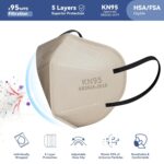 KN95 Face Masks Adults Disposable - 100 Pack KN95 Masks Protective Comfortable KN95 Masks 5-Layer KN95 Breathable Safety Face Masks & 5 Adjustable Mask Holder KN95 Masks 10 Colors - Image 3