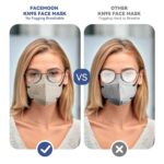 KN95 Face Masks Adults Disposable - 100 Pack KN95 Masks Protective Comfortable KN95 Masks 5-Layer KN95 Breathable Safety Face Masks & 5 Adjustable Mask Holder KN95 Masks 10 Colors - Image 4