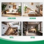 Wall Clock 12 Inch Silent Non-Ticking Imitation Wood Indoor Clock Round White Decor Clock Modern 3D Figures Quartz Wall Clocks for Home, Hotel, Office, School, Bedroom, Living Room, Kitchen - Image 8