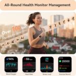 Smart Watch for Women, Smartwatch for iPhone & Android Bluetooth (Answer/Call) Built-in Alexa, 1.91" HD Fitness Tracker with 105+ Sport Modes, IP68 Waterproof, Sleep/Heart Rate/SpO2/Stress Monitor - Image 4