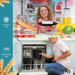 Teivio 16-piece Plastic Wheat Straw Square Dinnerware Set for 4, Unbreakable Dinner Plates, Salad Plates, Snack Bowls, Tumblers 13.5 oz, Dishwasher Safe, Kitchen Outdoor Camping,Black - Image 5