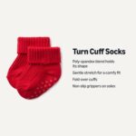 Amazon Essentials x Sofia Grainge Unisex Toddlers and Babies' Knitted Turn Cuff Socks, 6 Pairs - Image 3
