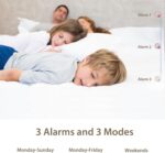 Raynic Digital Clock, 11.5" Large Display Calendar Clock with Day and Date, Indoor Temperature, Adjustable Brightness, Snooze,12/24H, DST for Home, Office, Elderly - Image 9