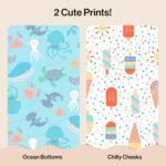 The Honest Company Clean Conscious Diapers for Delicate Skin | Up to 100% Leakproof | Hypoallergenic, Fragrance Free | Summer '25 Limited Edition Prints | Club Box, Size 4 (22-37 lbs), 54 Count - Image 3