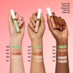 Revlon Glimmer Correcting Concealer, Liquid Under Eye Makeup, Made with Caffeine, Vitamin C, & Stevioside, 100 Green, 0.3 fl oz - Image 8