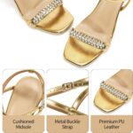 Strappy Heels for Women Dressy: Comfortable Ladies Stiletto Sandals for Prom Party - 2025 Bridal Wedding Heels - Image 4
