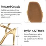 Strappy Heels for Women Dressy: Comfortable Ladies Stiletto Sandals for Prom Party - 2025 Bridal Wedding Heels - Image 5