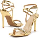 Strappy Heels for Women Dressy: Comfortable Ladies Stiletto Sandals for Prom Party - 2025 Bridal Wedding Heels - Image 7