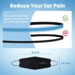 KN95 Face Masks for Adults 50 Pack, Individually Wrapped, 5-Ply Black Disposable Face Mask Against PM 2.5 Smoke & Dust, Filtration Efficiency 95% - Image 7