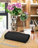 TINDTOP Clutch Purses for Women, Formal Evening Bags Suede Shoulder Envelope Party Handbags Wedding Cocktail Prom Clutches - Image 9