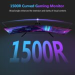 Z-Edge 27 inch Curved Gaming Monitor, QHD 1440P 165Hz 144Hz Curved 1500R Computer Monitor, MPRT 1ms Monitor Gaming, 16.7M Colors, UG27Q Frameless Bezel, 2X DP 1.4 Ports and 2X HDMI 2.0 Ports - Image 7