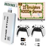 2025 Game Stick 4K 40,000 Games, Retro Gaming Console with Built-in 23 Emulators, HDMI Output, 64G TF Card, 2 Wireless Controllers, Plug and Play - Image 2