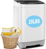 20Lbs Portable Washing Machine Nictemaw Portable Washer, 2.8 Cu.ft Washer and Dryer Combo with Drain Pump, 10 Programs 8 Water Level Compact Laundry Washer for Home, Apartment, RV, Dorms - Image 2