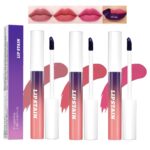 3 PCS Peel Off Lip Stain Set,Pink Peel Off Lip Liner Lip Tint Set,Long-Lasting Matte Peel Off Lip Gloss,Waterproof Non-stick Cup Peel Off Lipstick - Image 2