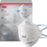 3M Aura Particulate N95 Respirator 9205+, Flat Fold Lightweight Design, Non-Valved, 20 Count (Pack of 1) - Image 2